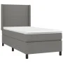 Box spring bed with dark gray fabric mattress 100x200 cm by vidaXL, Beds and slatted bases - Ref: Foro24-3131250, Price: 369,...