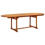 Garten-Essgruppe 9-teilig aus massivem Akazienholz von vidaXL, Gartensets - Ref: Foro24-3079640, Preis: 844,48 €, Rabatt: %