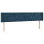 Box spring bed with dark blue velvet mattress 180x200 cm by vidaXL, Beds and slatted bases - Ref: Foro24-3131157, Price: 577,...