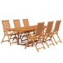 Garden dining set 7 pieces solid acacia wood by vidaXL, Garden sets - Ref: Foro24-3079641, Price: 731,76 €, Discount: %