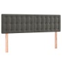 Box spring bed with dark gray velvet mattress 140x190 cm by vidaXL, Beds and slatted bases - Ref: Foro24-3131196, Price: 447,...