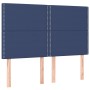 Box spring bed with blue fabric mattress 140x200 cm by vidaXL, Beds and slatted bases - Ref: Foro24-3131359, Price: 490,29 €,...