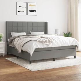 Boxspringbett mit dunkelgrauer Stoffmatratze 160x200 cm von vidaXL, Betten und Lattenroste - Ref: Foro24-3131442, Preis: 582,...