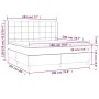Box spring bed with black fabric mattress 180x200 cm by vidaXL, Beds and slatted bases - Ref: Foro24-3131451, Price: 614,37 €...