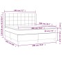 Boxspringbett mit schwarzer Stoffmatratze 180x200 cm von vidaXL, Betten und Lattenroste - Ref: Foro24-3131451, Preis: 631,32 ...