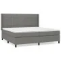 Box spring bed with dark gray fabric mattress 200x200 cm by vidaXL, Beds and slatted bases - Ref: Foro24-3131458, Price: 671,...