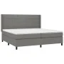 Box spring bed with dark gray fabric mattress 200x200 cm by vidaXL, Beds and slatted bases - Ref: Foro24-3131458, Price: 671,...