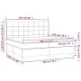 Box spring bed with dark gray fabric mattress 200x200 cm by vidaXL, Beds and slatted bases - Ref: Foro24-3131458, Price: 671,...