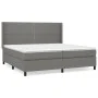 Cama box spring con colchón tela gris oscuro 200x200 cm de vidaXL, Camas y somieres - Ref: Foro24-3131378, Precio: 640,42 €, ...