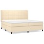 Boxspringbett mit cremefarbener Stoffmatratze 200x200 cm von vidaXL, Betten und Lattenroste - Ref: Foro24-3131462, Preis: 607...