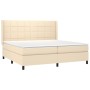 Boxspringbett mit cremefarbener Stoffmatratze 200x200 cm von vidaXL, Betten und Lattenroste - Ref: Foro24-3131462, Preis: 607...