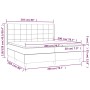 Cama box spring con colchón tela color crema 200x200 cm de vidaXL, Camas y somieres - Ref: Foro24-3131462, Precio: 607,04 €, ...