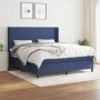 Cama box spring con colchón tela azul 160x200 cm de vidaXL, Camas y somieres - Ref: Foro24-3131287, Precio: 565,53 €, Descuen...