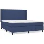 Cama box spring con colchón tela azul 160x200 cm de vidaXL, Camas y somieres - Ref: Foro24-3131287, Precio: 565,53 €, Descuen...
