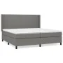 Box spring bed with dark gray fabric mattress 200x200 cm by vidaXL, Beds and slatted bases - Ref: Foro24-3131298, Price: 685,...