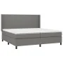 Box spring bed with dark gray fabric mattress 200x200 cm by vidaXL, Beds and slatted bases - Ref: Foro24-3131298, Price: 685,...