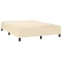 Box spring bed with cream fabric mattress 140x200 cm by vidaXL, Beds and slatted bases - Ref: Foro24-3131358, Price: 478,89 €...