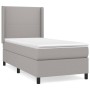 Box spring bed with light gray fabric mattress 100x200 cm by vidaXL, Beds and slatted bases - Ref: Foro24-3131249, Price: 352...
