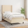 Boxspringbett mit cremefarbener Stoffmatratze 100x200 cm von vidaXL, Betten und Lattenroste - Ref: Foro24-3131254, Preis: 349...