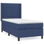 Box spring bed with blue fabric mattress 100x200 cm by vidaXL, Beds and slatted bases - Ref: Foro24-3131415, Price: 369,78 €,...