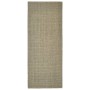 Alfombra de sisal para rascador gris taupe 80x200 cm