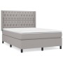Boxspringbett mit hellgrauer Stoffmatratze 140x200 cm von vidaXL, Betten und Lattenroste - Ref: Foro24-3131673, Preis: 498,42...
