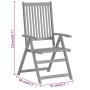 Garten-Essgruppe 5-teilig aus massivem Akazienholz von vidaXL, Gartensets - Ref: Foro24-3079647, Preis: 508,30 €, Rabatt: %