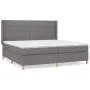 Box spring bed with dark gray fabric mattress 200x200 cm by vidaXL, Beds and slatted bases - Ref: Foro24-3132018, Price: 647,...