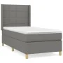 Box spring bed with dark gray fabric mattress 100x200 cm by vidaXL, Beds and slatted bases - Ref: Foro24-3131970, Price: 369,...