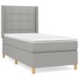 Boxspringbett mit hellgrauer Stoffmatratze 100x200 cm von vidaXL, Betten und Lattenroste - Ref: Foro24-3131969, Preis: 351,90...