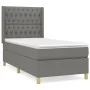 Box spring bed with dark gray fabric mattress 90x190 cm by vidaXL, Beds and slatted bases - Ref: Foro24-3132194, Price: 342,4...
