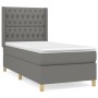 Boxspringbett mit dunkelgrauer Stoffmatratze 90x190 cm von vidaXL, Betten und Lattenroste - Ref: Foro24-3132194, Preis: 347,0...