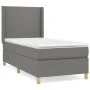 Box spring bed with dark gray fabric mattress 90x190 cm by vidaXL, Beds and slatted bases - Ref: Foro24-3131794, Price: 332,2...