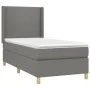 Box spring bed with dark gray fabric mattress 90x190 cm by vidaXL, Beds and slatted bases - Ref: Foro24-3131794, Price: 332,2...