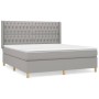 Boxspringbett mit hellgrauer Stoffmatratze 180x200 cm von vidaXL, Betten und Lattenroste - Ref: Foro24-3132249, Preis: 671,80...
