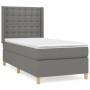 Box spring bed with dark gray fabric mattress 90x200 cm by vidaXL, Beds and slatted bases - Ref: Foro24-3132282, Price: 386,8...