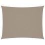 Toldo de vela rectangular tela Oxford gris taupe 5x7 m
