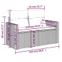 Set de muebles de jardín 6 pzas y cojines ratán sintético gris