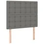 Cama box spring con colchón tela gris oscuro 90x190 cm de vidaXL, Camas y somieres - Ref: Foro24-3132274, Precio: 334,99 €, D...
