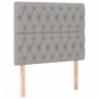 Cama box spring con colchón tela gris claro 90x190 cm de vidaXL, Camas y somieres - Ref: Foro24-3132193, Precio: 338,81 €, De...