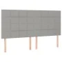Box spring bed with light gray fabric mattress 180x200 cm by vidaXL, Beds and slatted bases - Ref: Foro24-3132009, Price: 643...