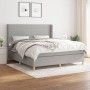 Boxspringbett mit hellgrauer Stoffmatratze 160x200 cm von vidaXL, Betten und Lattenroste - Ref: Foro24-3131841, Preis: 550,36...