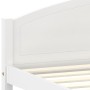 Estructura de cama sin colchón madera de pino blanco 160x200 cm
