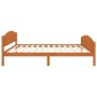 Estructura cama sin colchón madera pino marrón miel 140x200 cm