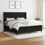Cama box spring con colchón tela negro 180x200 cm de vidaXL, Camas y somieres - Ref: Foro24-3131291, Precio: 640,65 €, Descue...