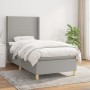 Boxspringbett mit hellgrauer Stoffmatratze 100x200 cm von vidaXL, Betten und Lattenroste - Ref: Foro24-3131809, Preis: 350,38...