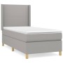 Boxspringbett mit hellgrauer Stoffmatratze 100x200 cm von vidaXL, Betten und Lattenroste - Ref: Foro24-3131809, Preis: 350,38...