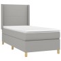 Boxspringbett mit hellgrauer Stoffmatratze 100x200 cm von vidaXL, Betten und Lattenroste - Ref: Foro24-3131809, Preis: 350,38...