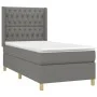 Box spring bed with dark gray fabric mattress 90x200 cm by vidaXL, Beds and slatted bases - Ref: Foro24-3132202, Price: 376,2...