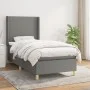 Box spring bed with dark gray fabric mattress 100x200 cm by vidaXL, Beds and slatted bases - Ref: Foro24-3131810, Price: 368,...